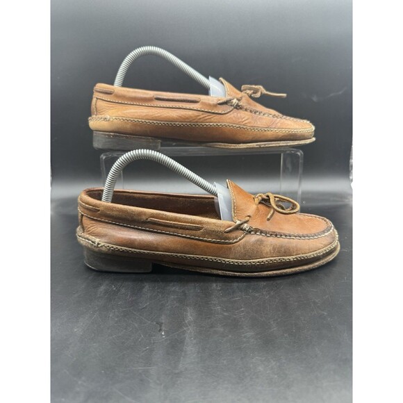Cole Haan Hand Made Brazil Leather Loafers Mens Size 8M Vintage VTG Classic - Picture 1 of 7